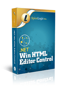 Spicelogic .NET WinForms HTML Editor Control